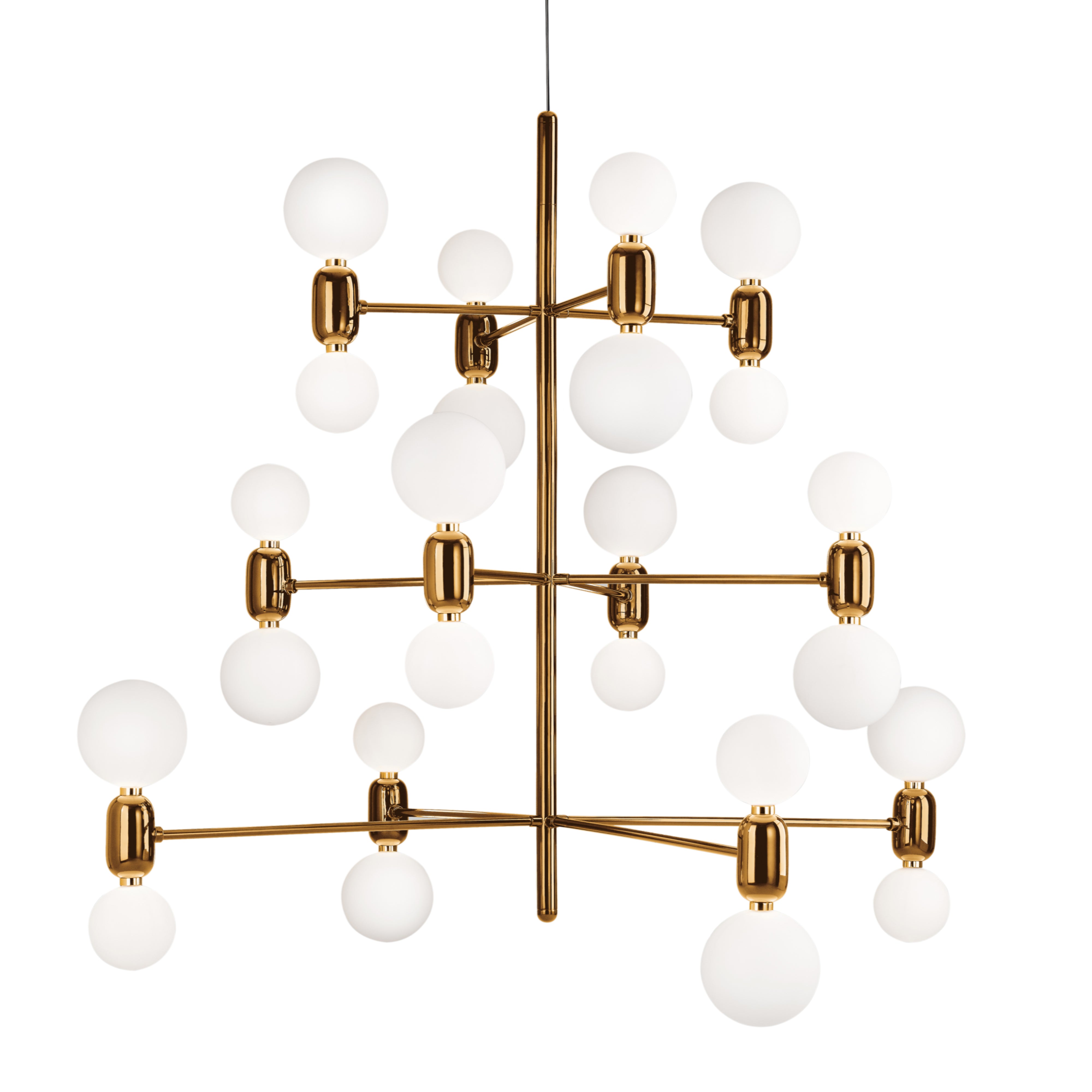 Aballs Chandelier Hanging Lamp: 12 + Gold