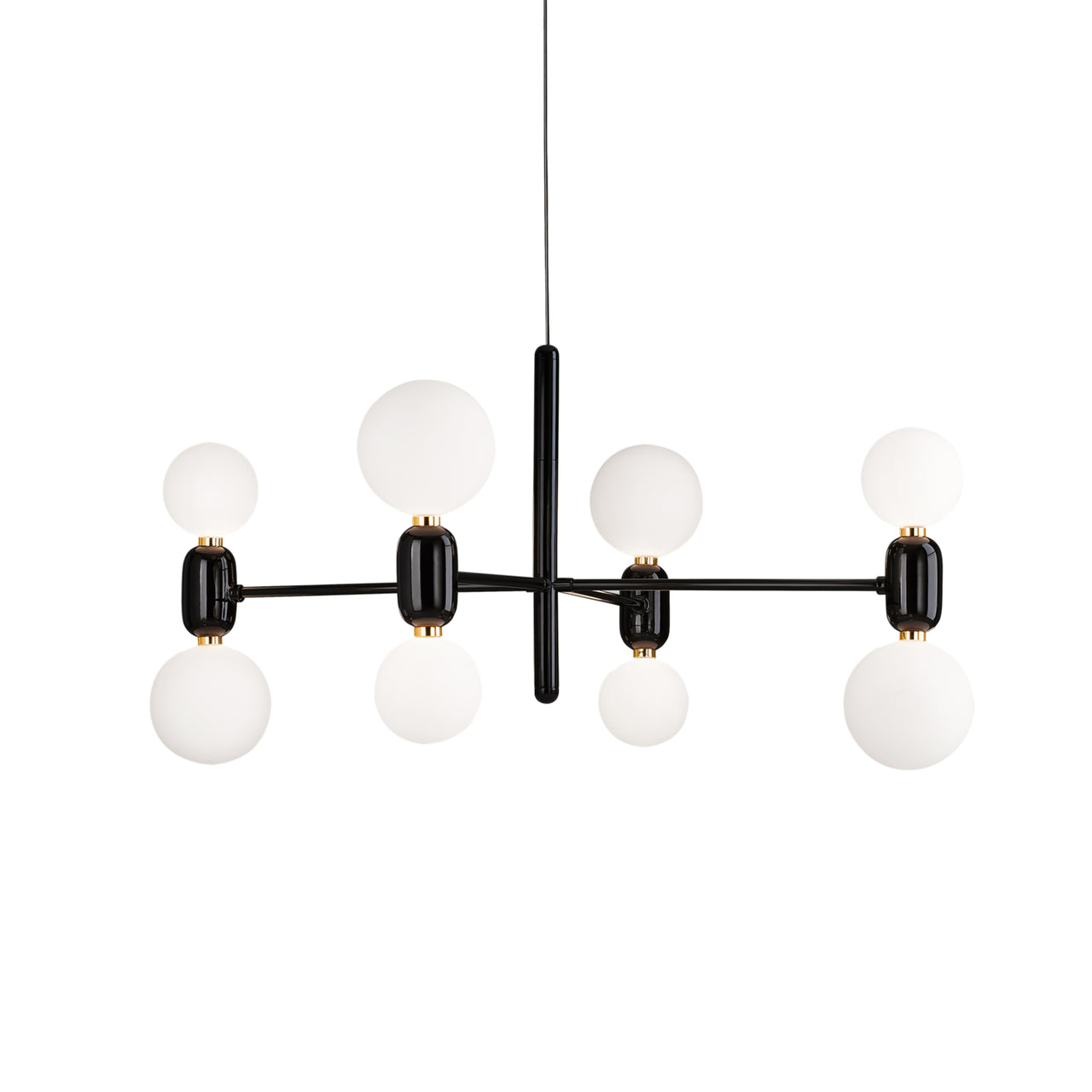 Aballs Chandelier Hanging Lamp: 4 + 
Black
