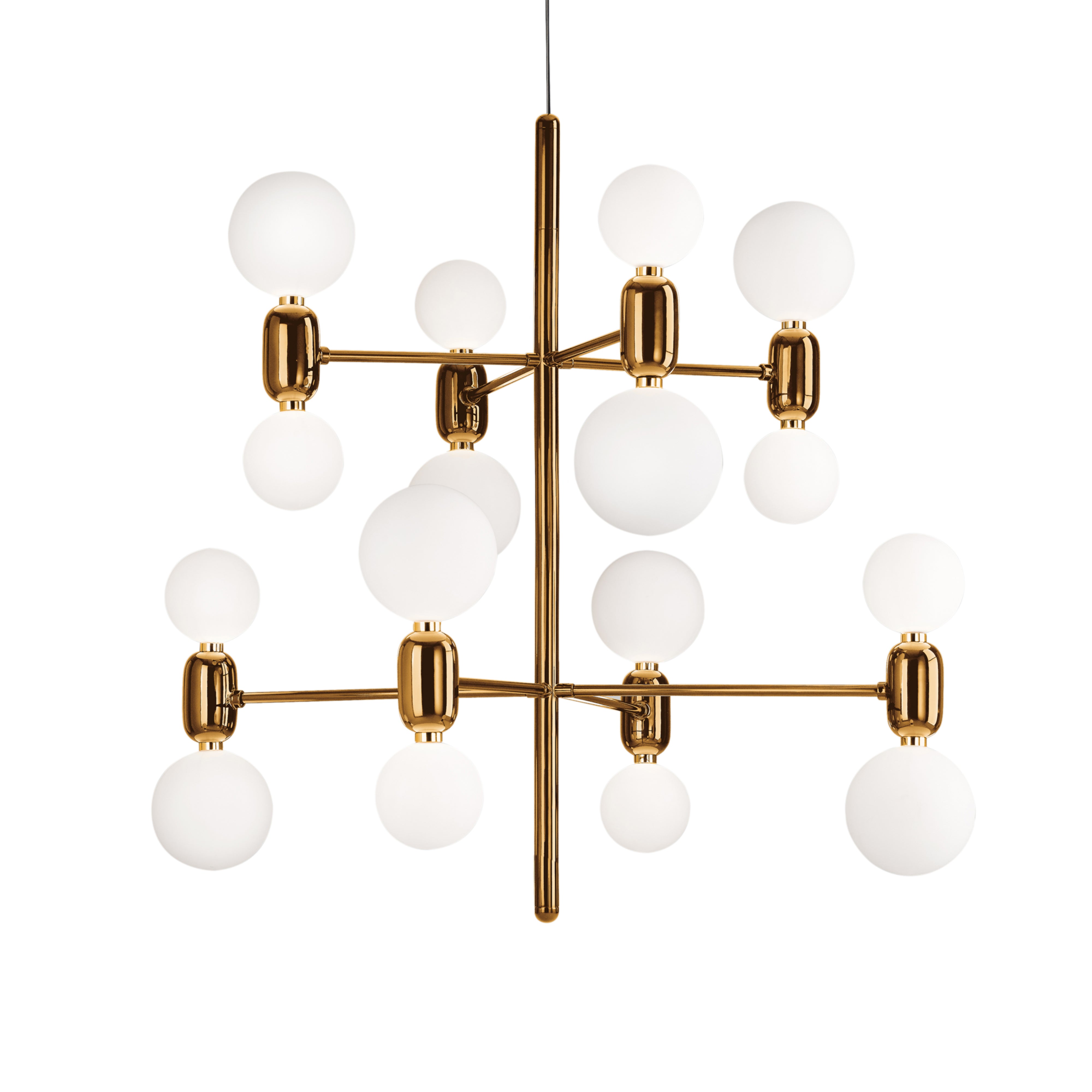 Aballs Chandelier Hanging Lamp: 8 + Gold
