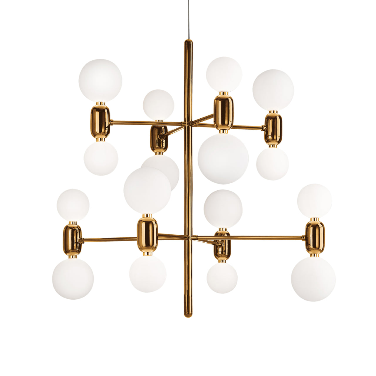 Aballs Chandelier Hanging Lamp: 8 + Gold