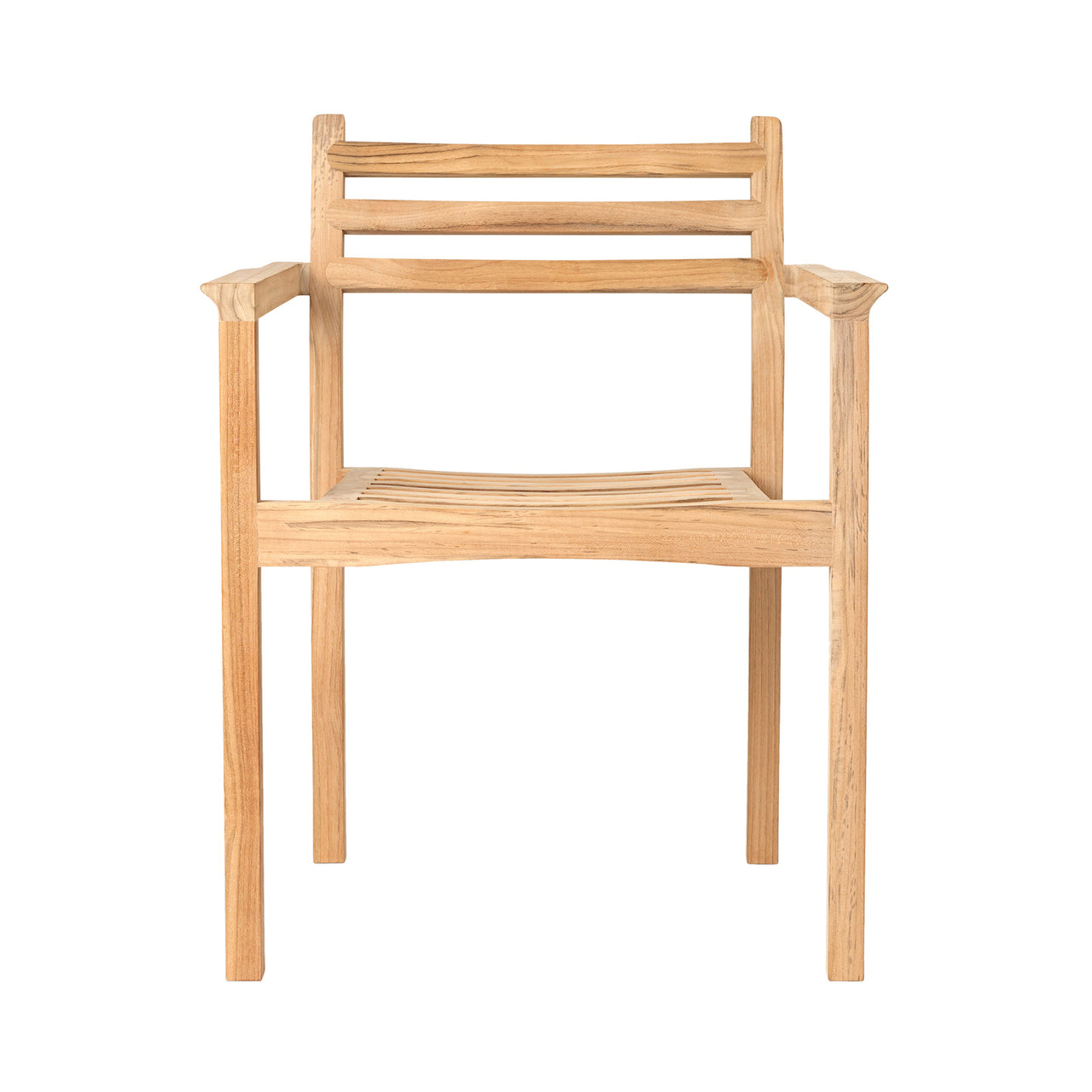 AH502 Outdoor Dining Chair with Armrest: Stacking + Without Cushion