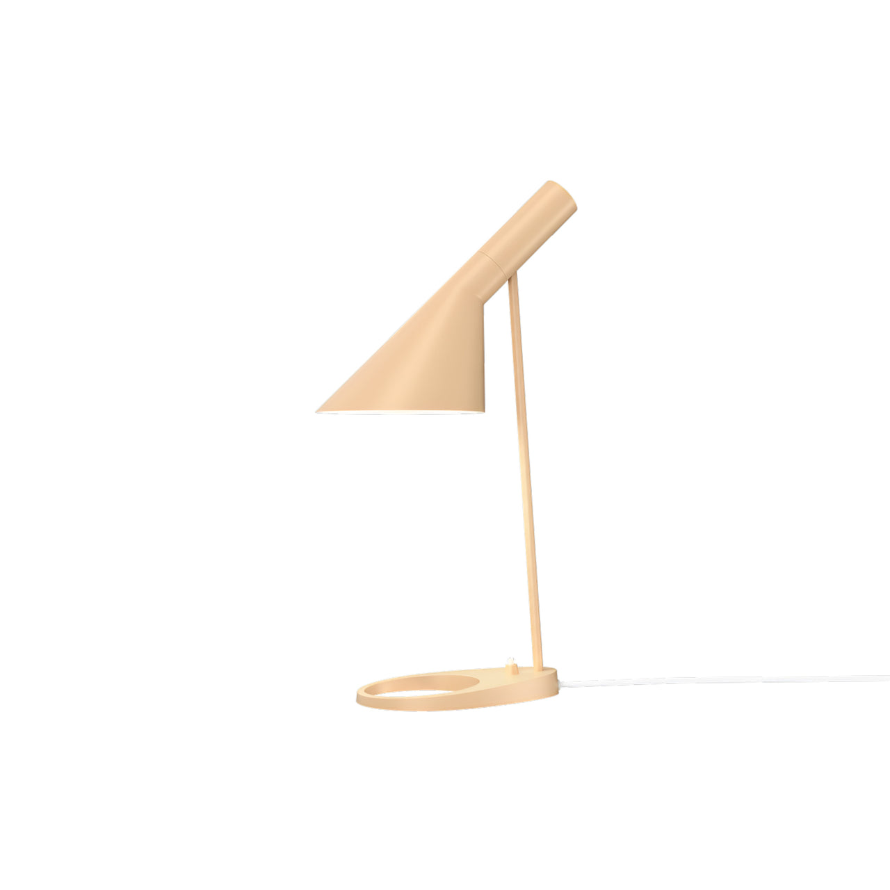 AJ Table Lamp: Warm Sand + 10W + White