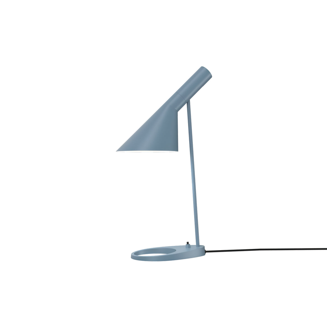 AJ Table Lamp: Dusty Blue + 10W + Black