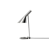 AJ Table Lamp: Polished Stainless Steel  + 15W + Black