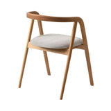 Shika Armchair: Seat Upholstered + White Oak