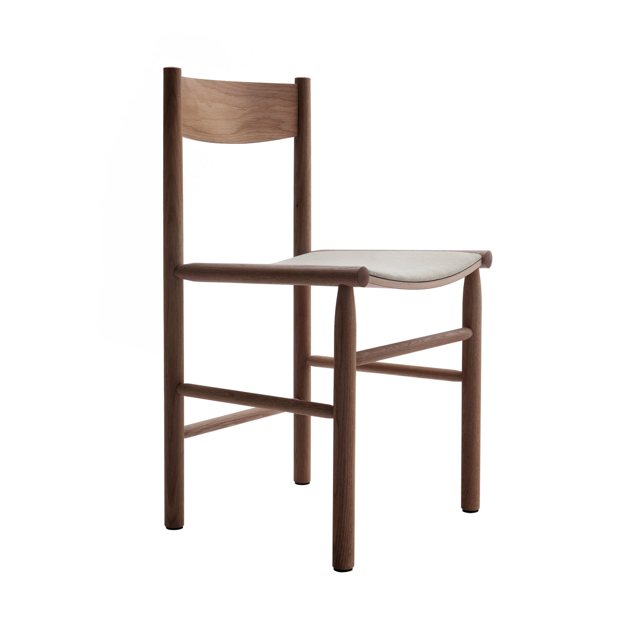Akademia Chair: Upholstered + Smoked Oak