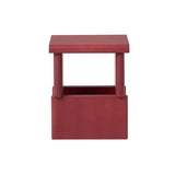 Topside Stool: European Ash - Red Stain