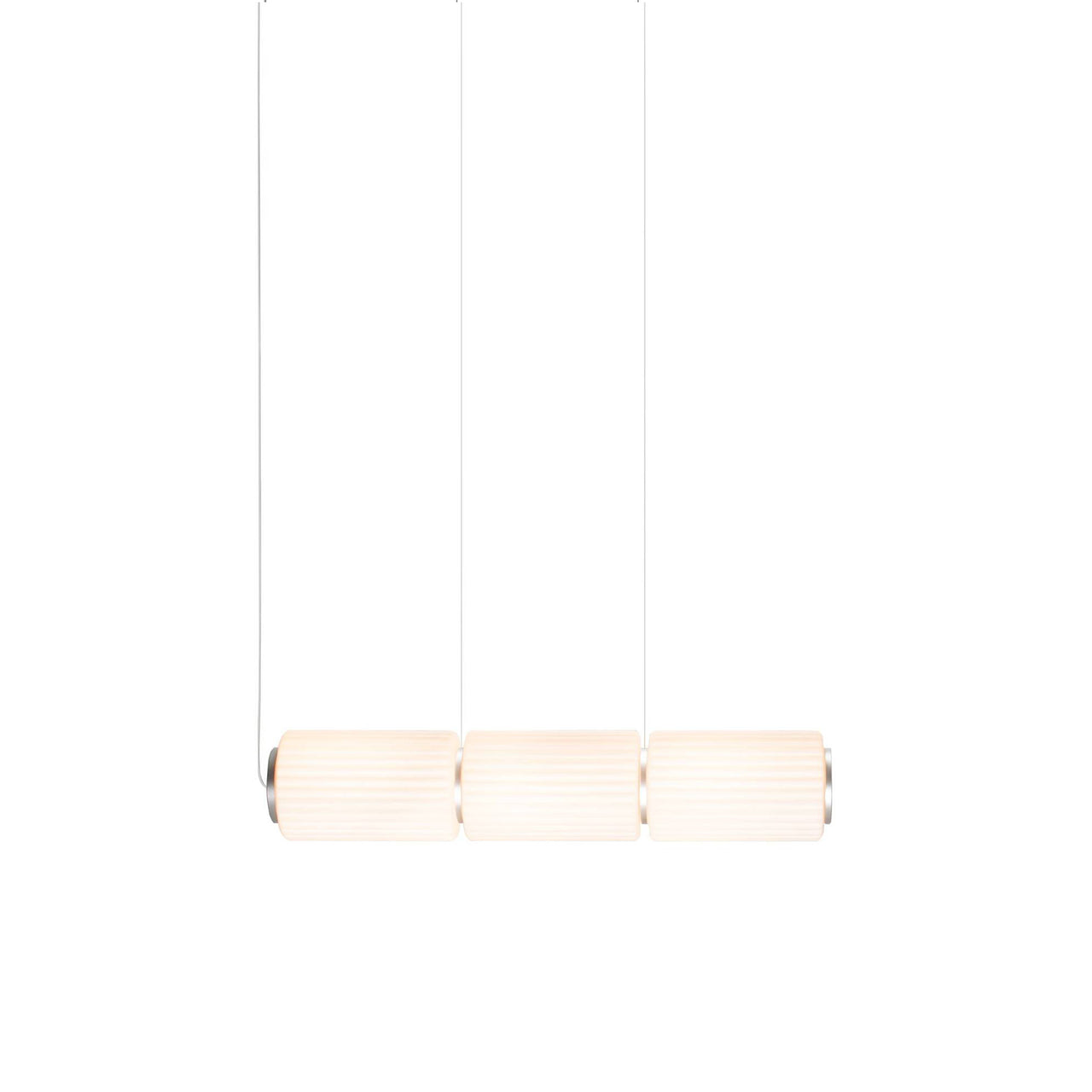 Column 175 Horizontal Pendant: 3 Units + Ivory