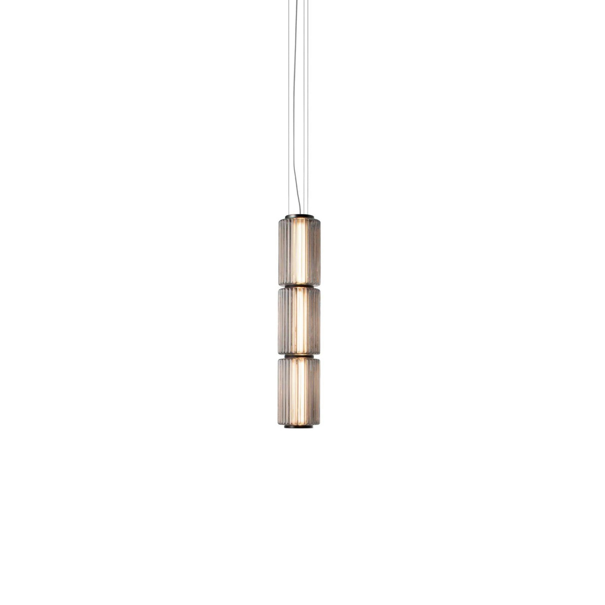 Column 175 Vertical Pendant: 3 Units + Carbon