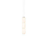 Column 175 Vertical Pendant: 3 Units + Ivory