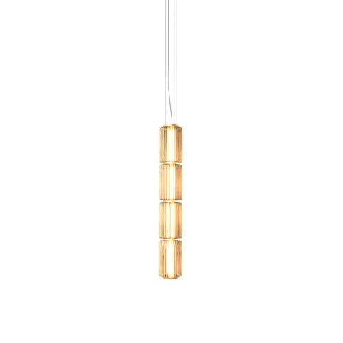 Column 175 Vertical Pendant: 4 Units + Amber