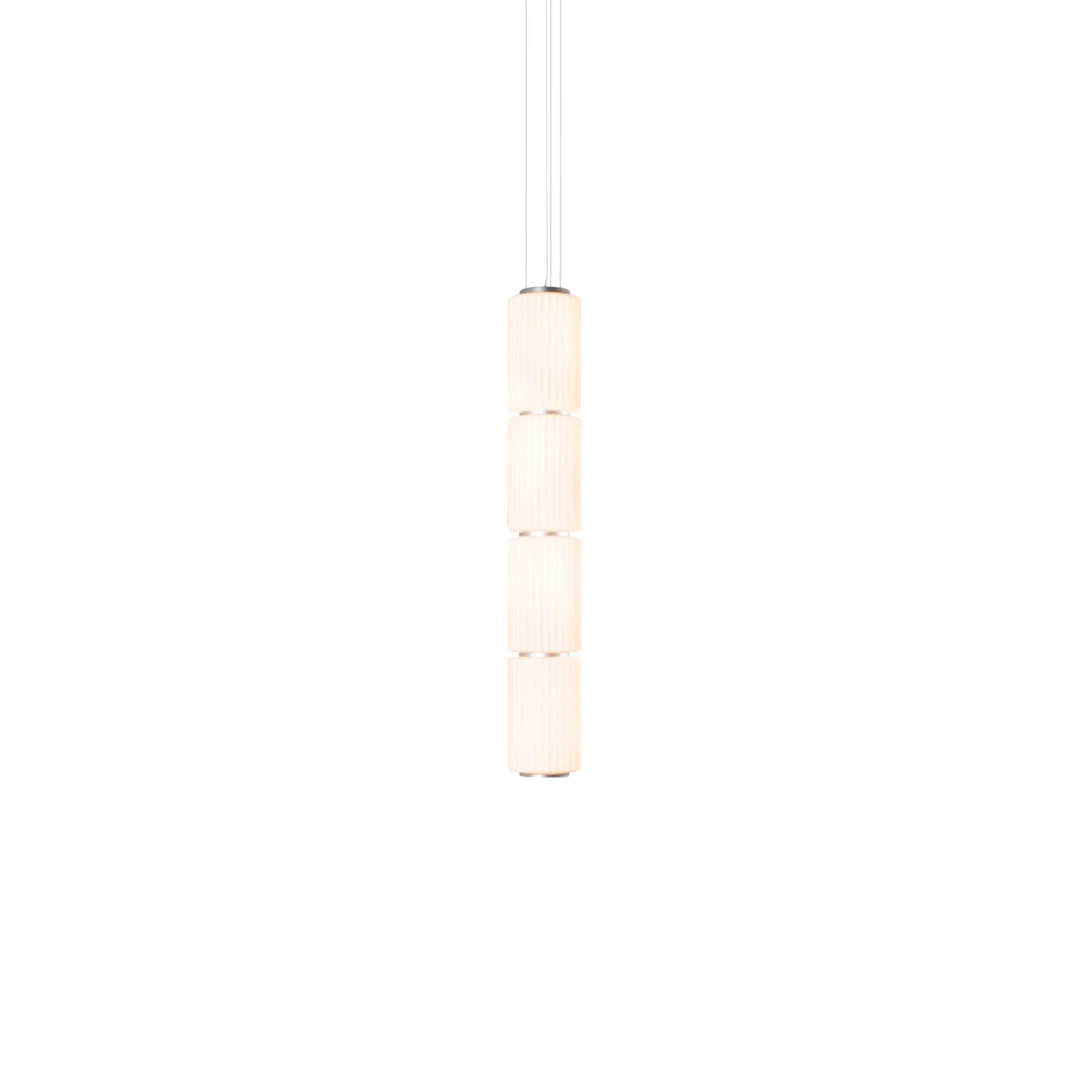 Column 175 Vertical Pendant: 4 Units + Ivory