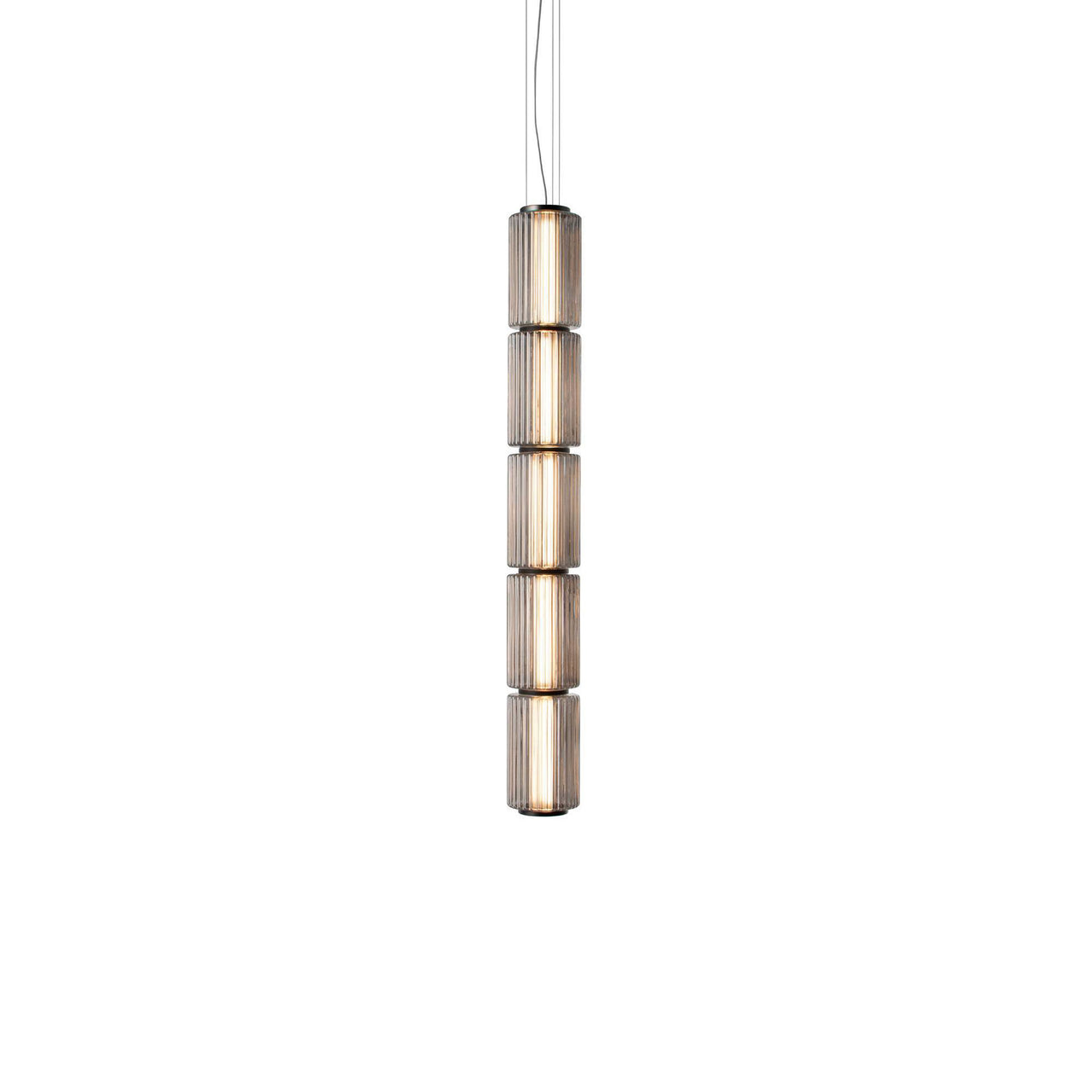 Column 175 Vertical Pendant: 5 Units + Carbon