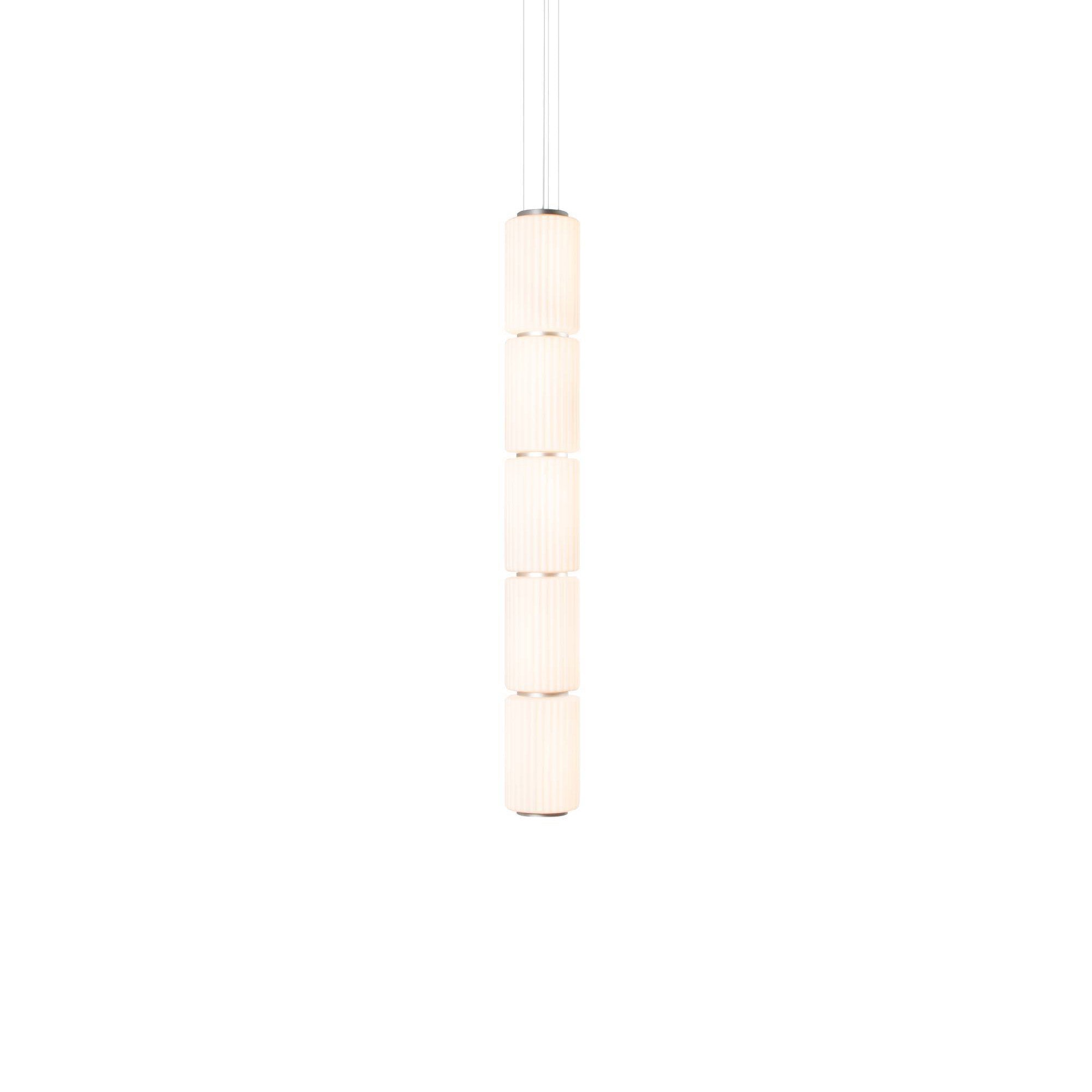 Column 175 Vertical Pendant: 5 Units + Ivory