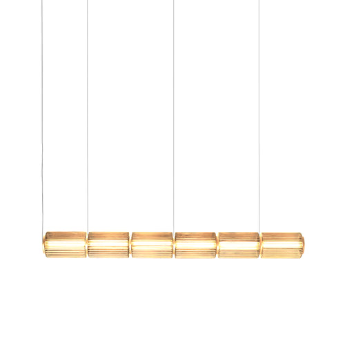 Column 175 Horizontal Pendant: 6 Units + Amber