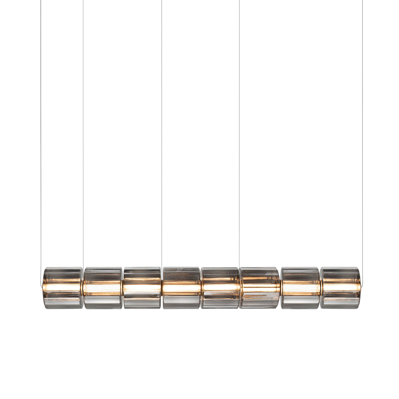 Column 300 Horizontal Pendant: 8 Units + Carbon