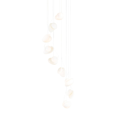 Pebble Chandelier 9: Helix + Pearl