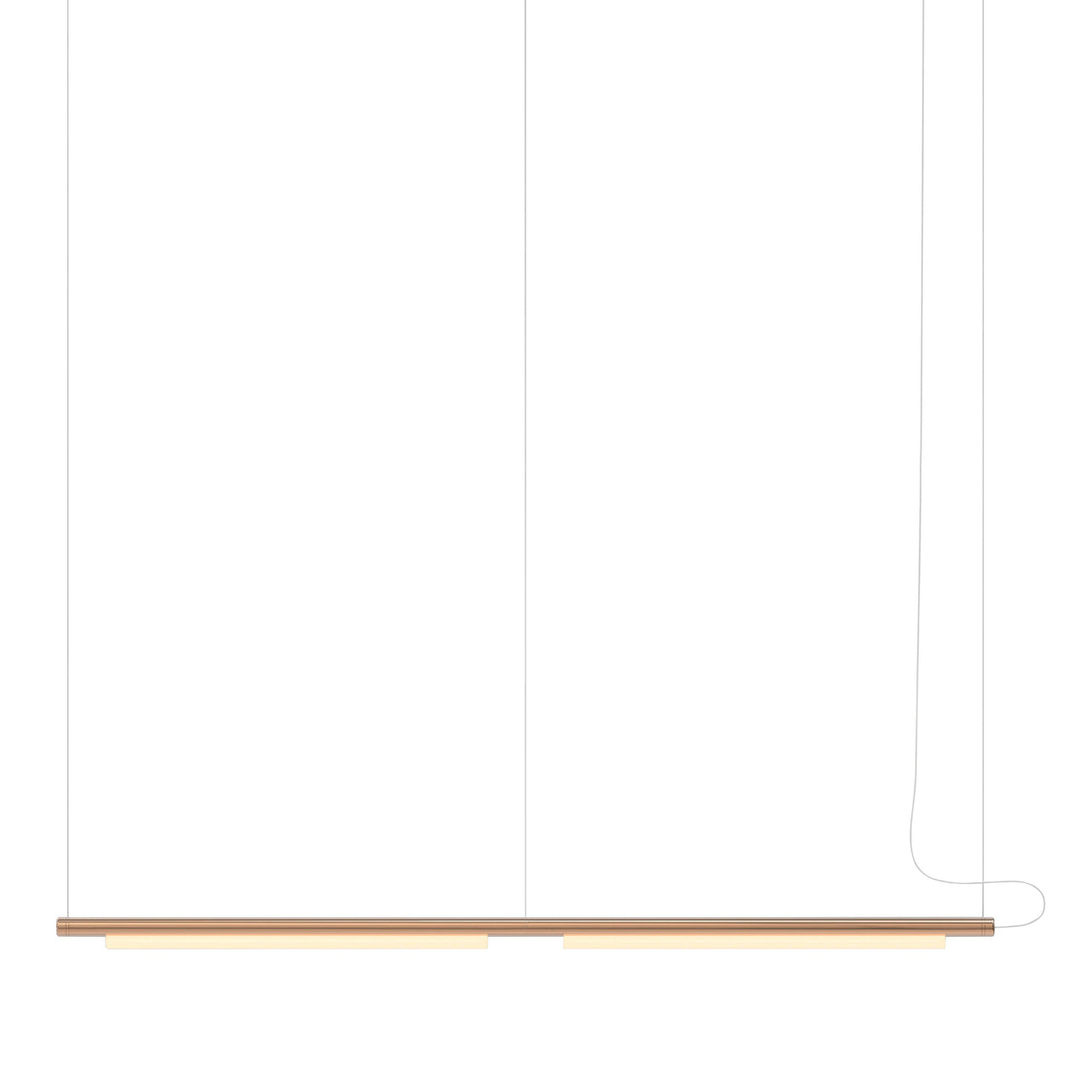 Pipeline 125.2 Linear Pendant Light: Copper