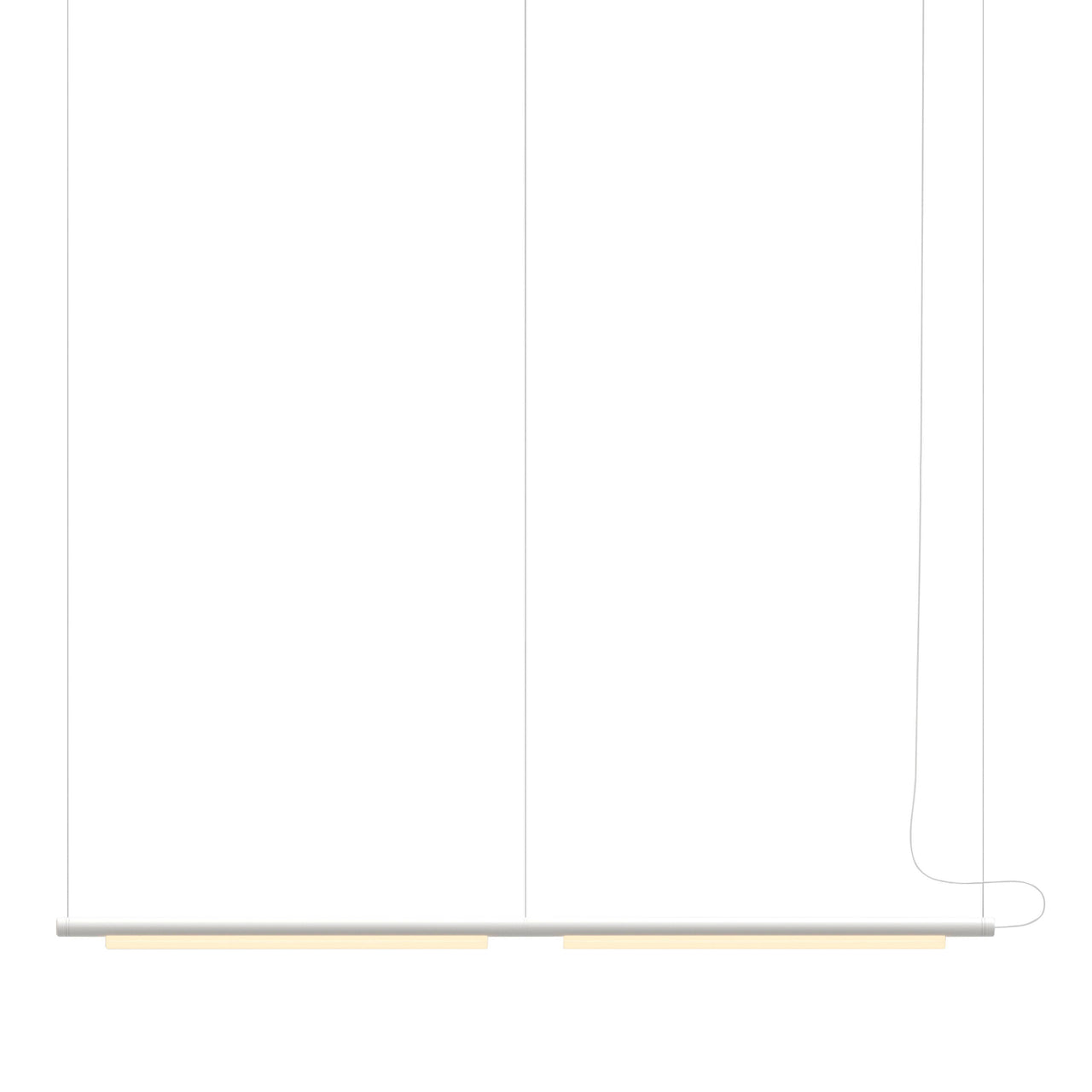 Pipeline 125.2 Linear Pendant Light: White