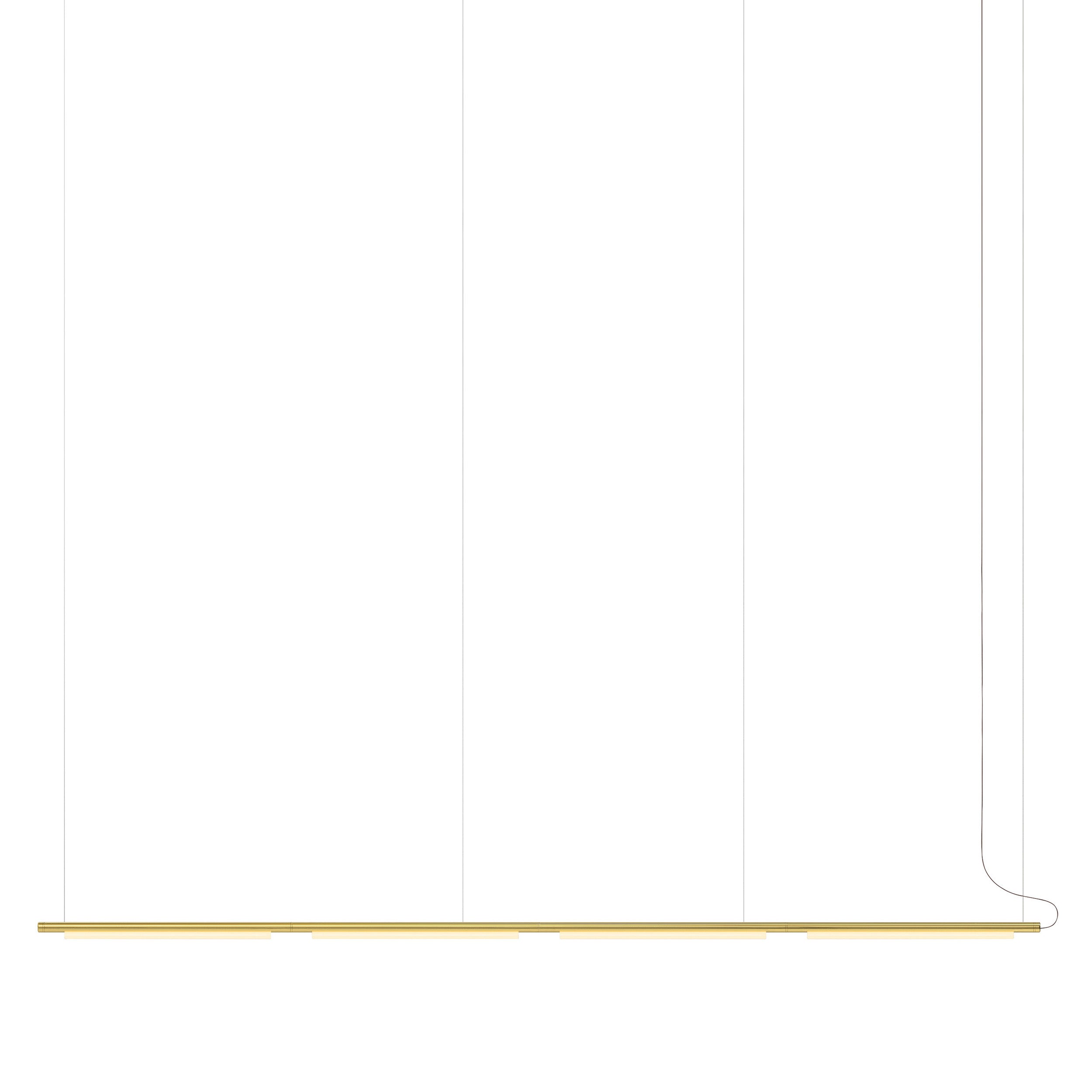 Pipeline 125.4 Pendant Light: Brass + Brass