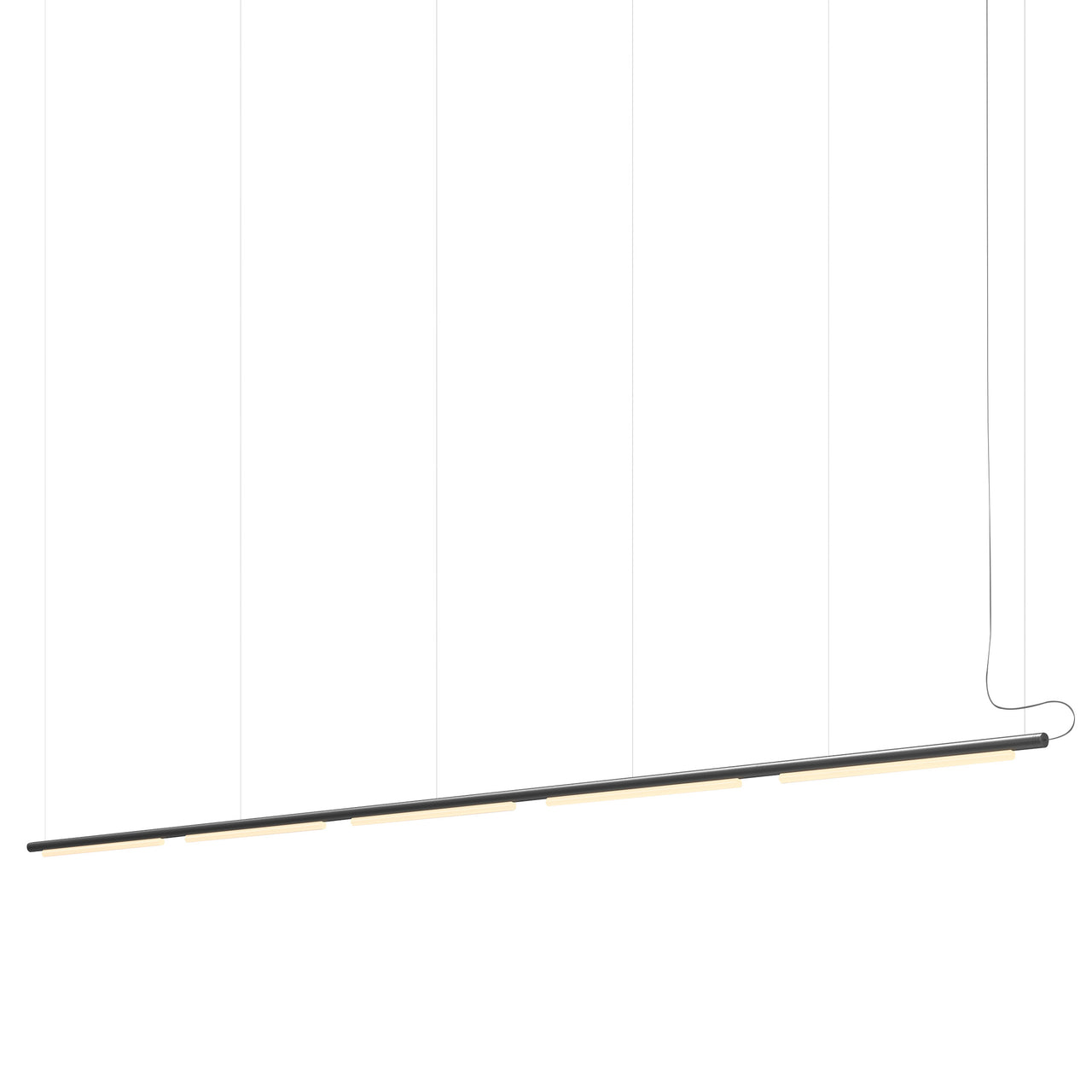 Pipeline 125.5 Linear Pendant Light: Black