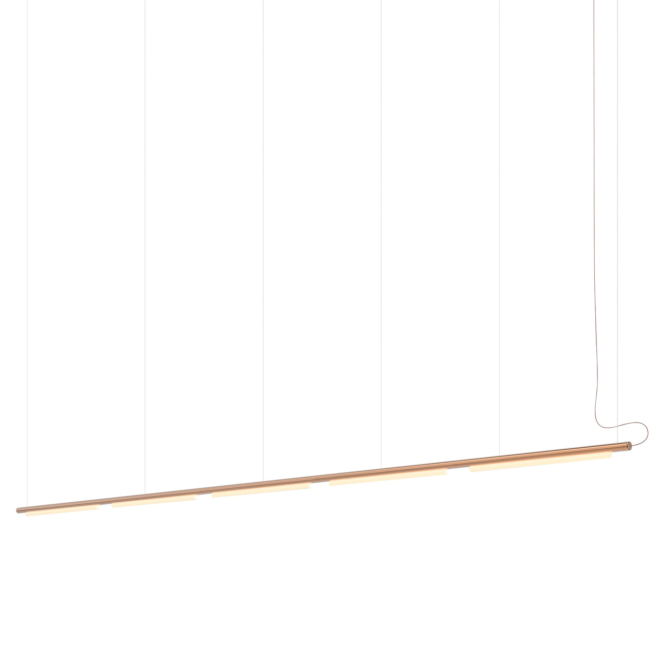 Pipeline 125.5 Linear Pendant Light: Copper