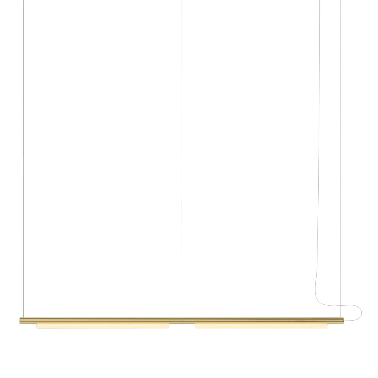 Pipeline 125.2 Linear Pendant Light: Brass