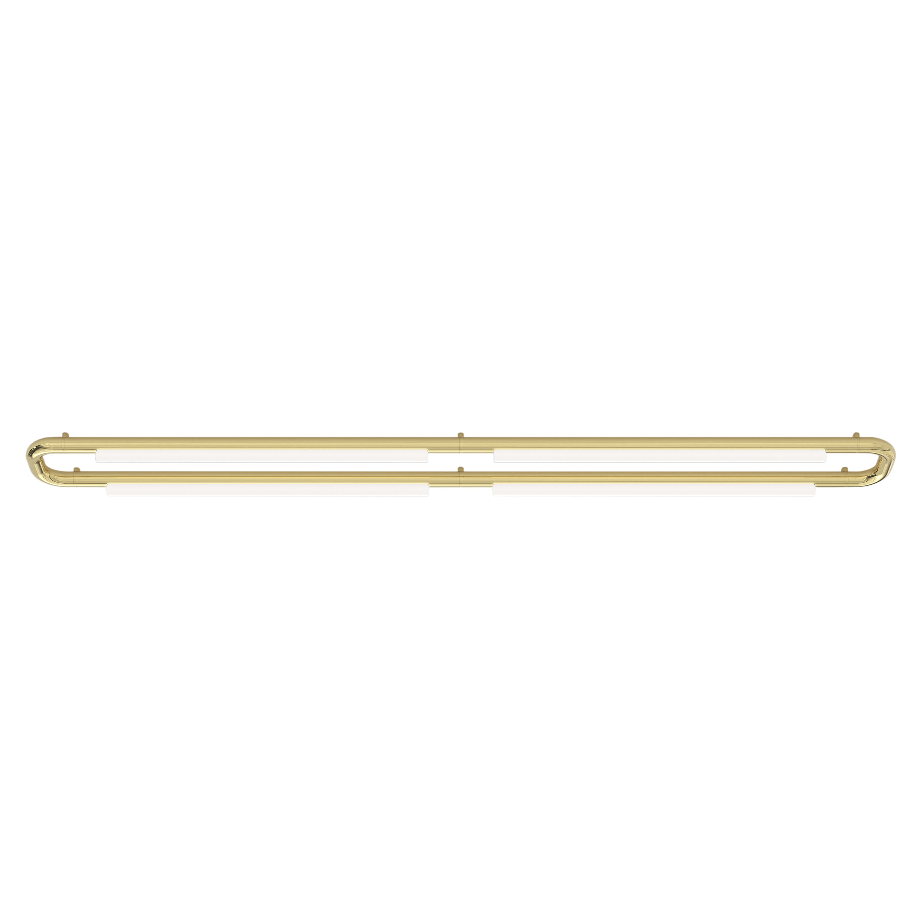 Pipeline CM7 Ceiling/Wall Light: Brass + Brass