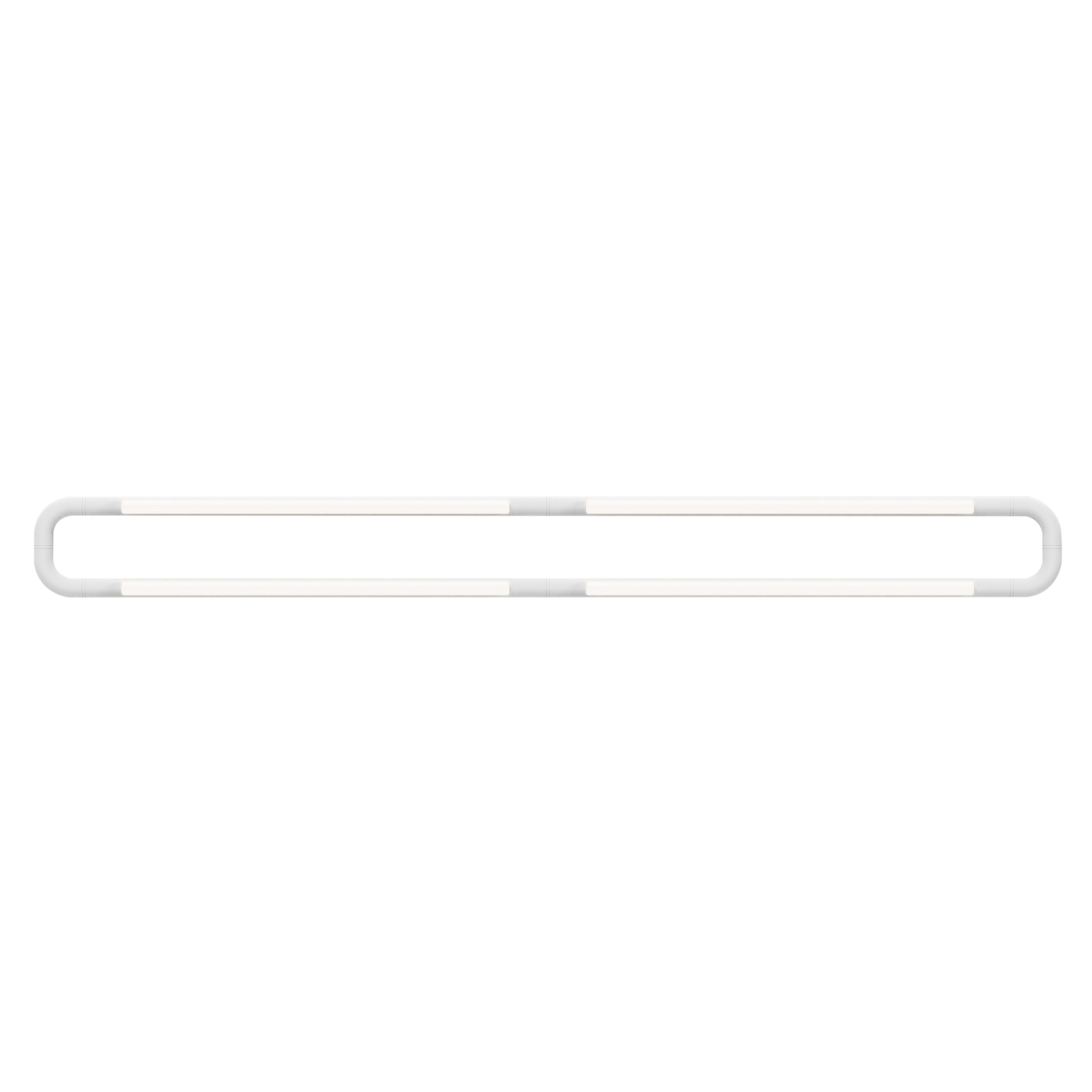 Pipeline CM7 Ceiling/Wall Light: White + White