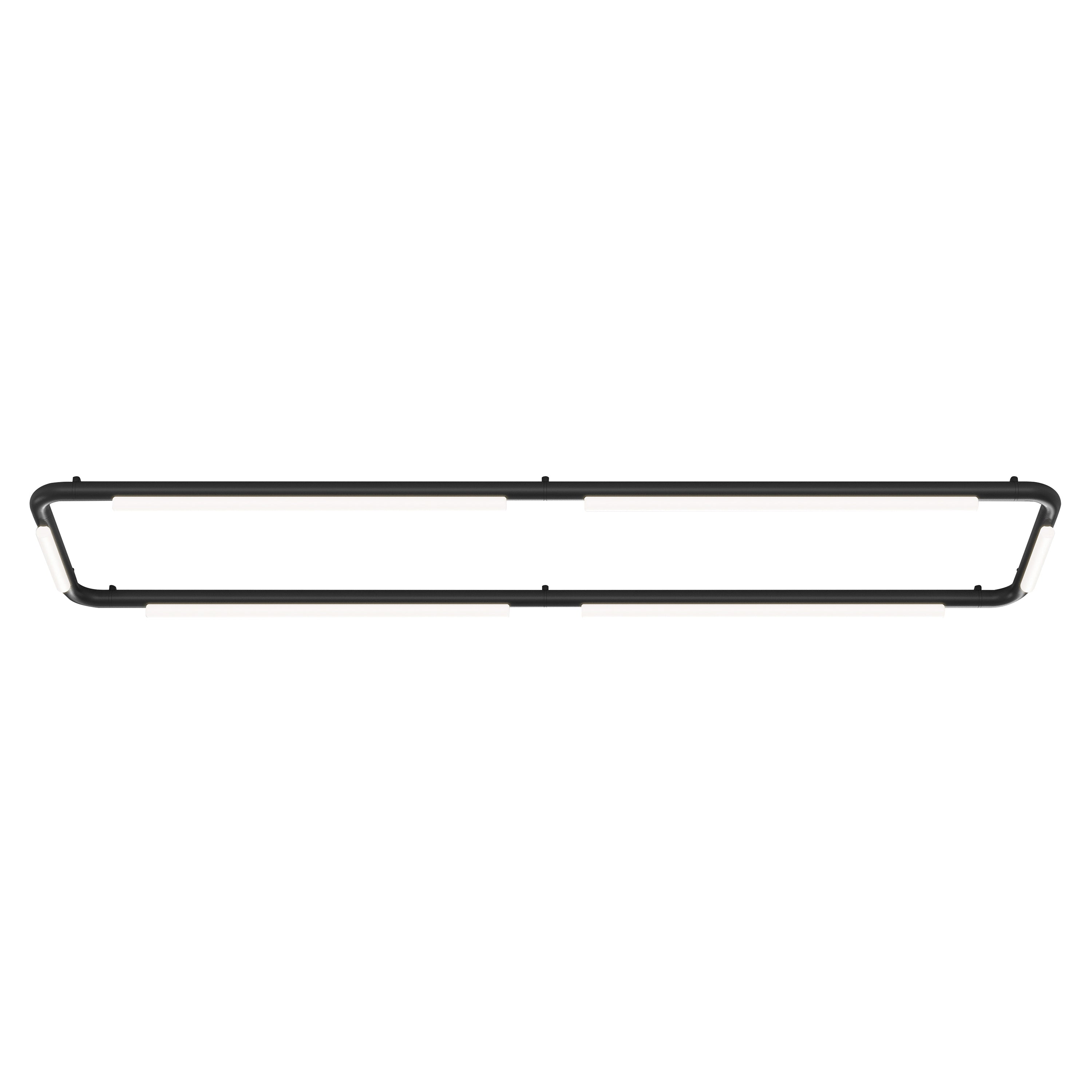 Pipeline CM8 Ceiling/Wall Light: Black + Black