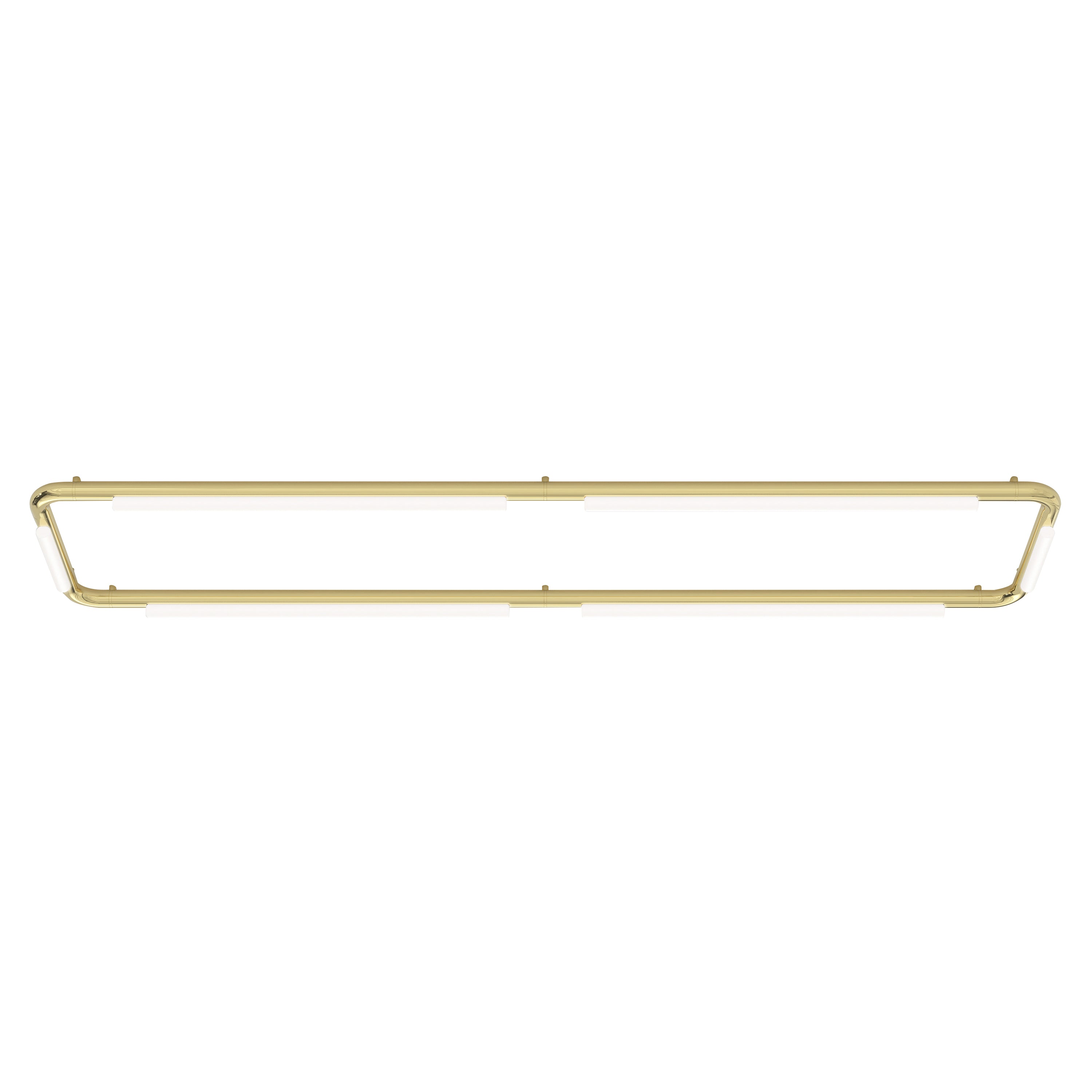 Pipeline CM8 Ceiling/Wall Light: Brass + Brass