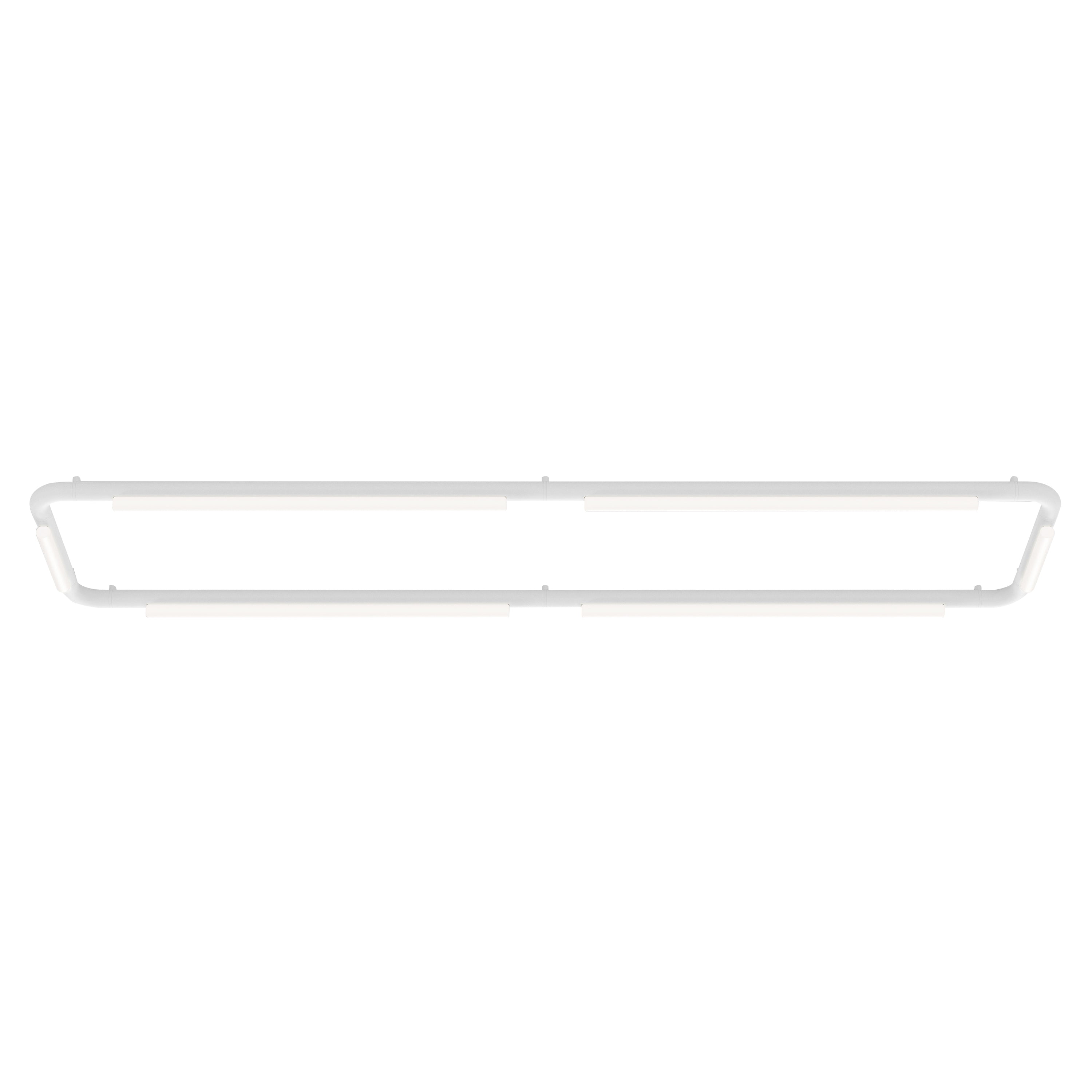 Pipeline CM8 Ceiling/Wall Light: White + White