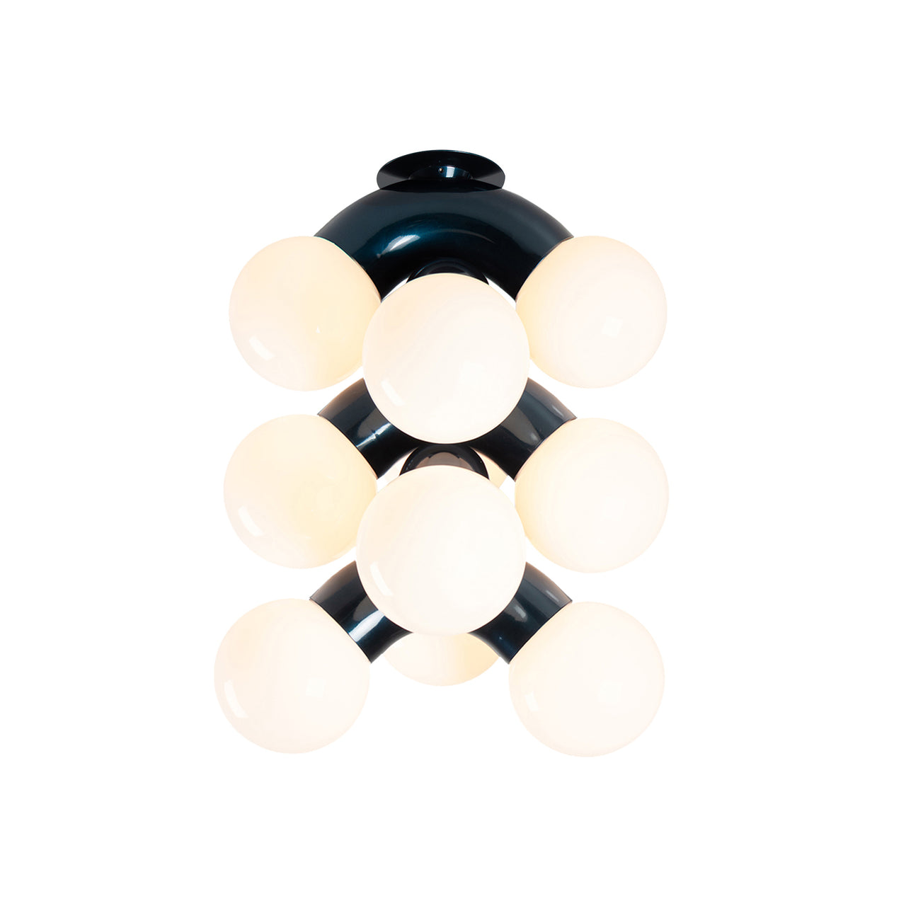 Vine Ceiling Light: Chrome + Vine 5 + Midnight Chrome