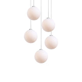 Glass 120. 05 Chandelier: Brushed Aluminum