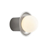 IP Janed Wall Light: Polished Nickel + Satin Nickel