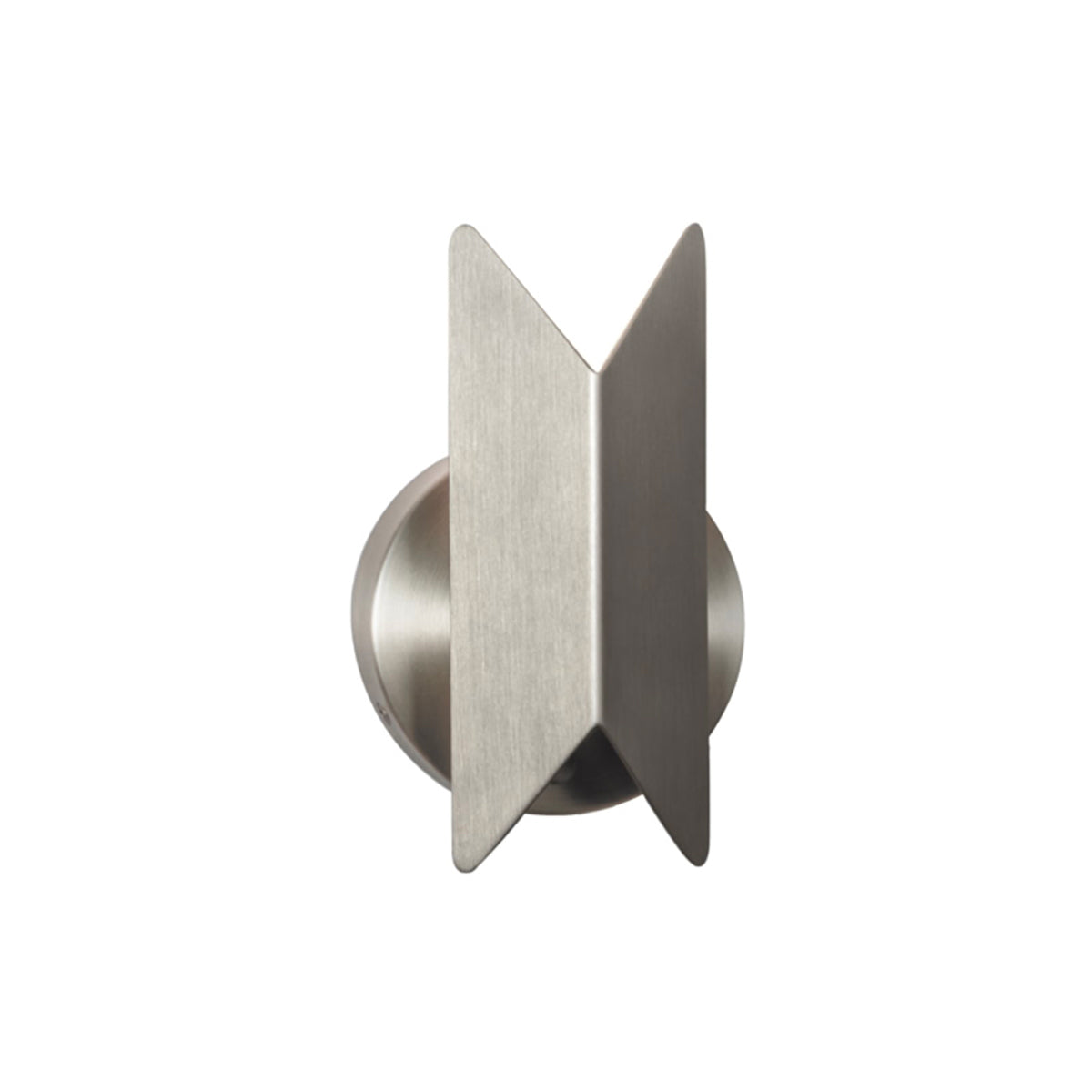Pirouette Wall Light: V1 + Satin Nickel + Satin Nickel