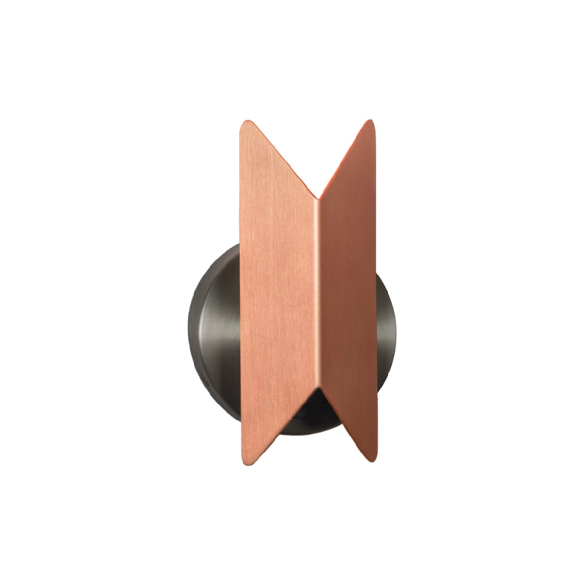 Pirouette Wall Light: V1 + Satin Copper + Satin Graphite