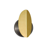 Pirouette Wall Light: V2 + Satin Brass + Satin Nickel