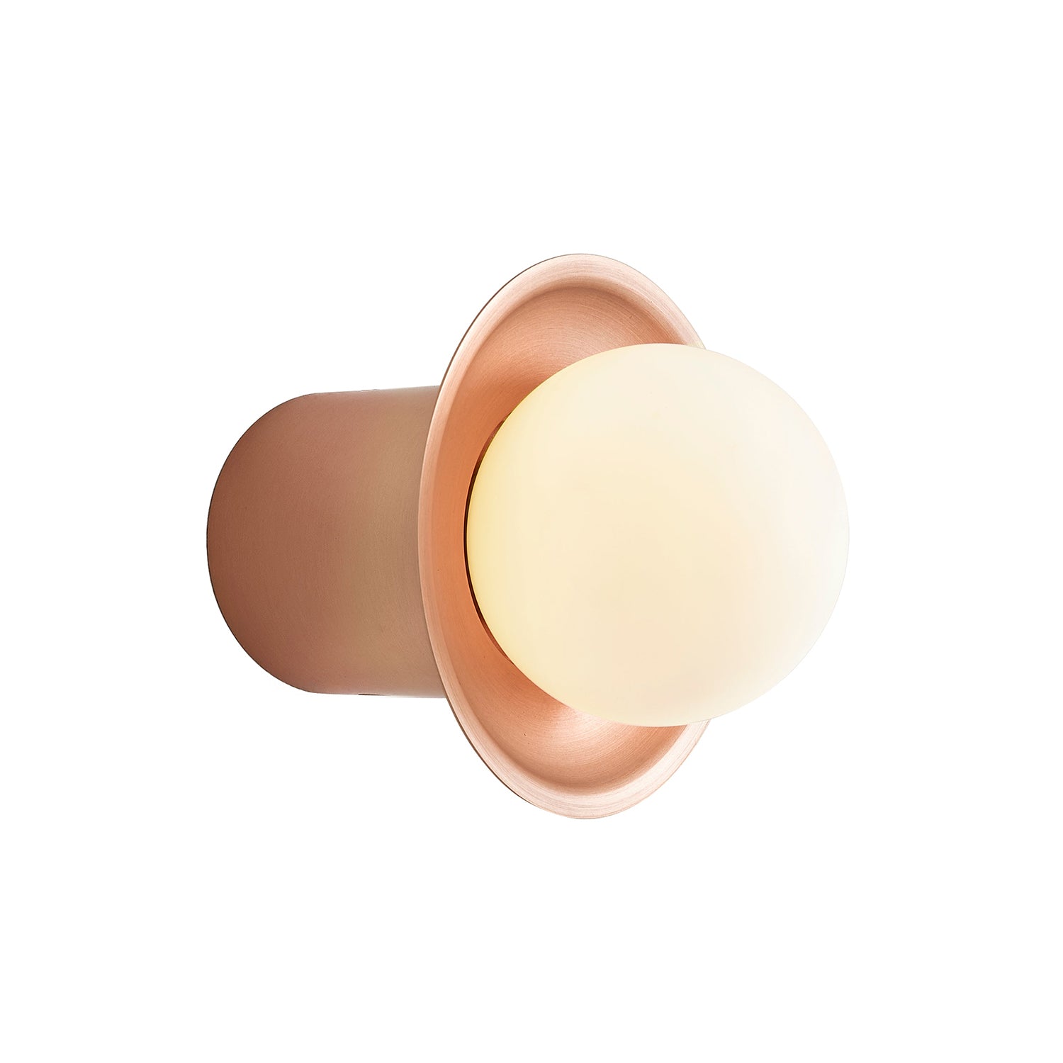 Janed Wall Light: Large + Satin Copper + Satin Copper