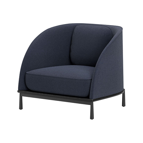 Arc Lounge Chair: Black Oak