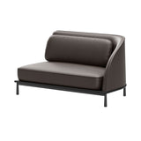 Arc Sofa Two Seater: 1 Side + Black Oak + Right