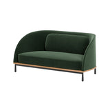 Arc Sofa Love Seat: Natural Oak