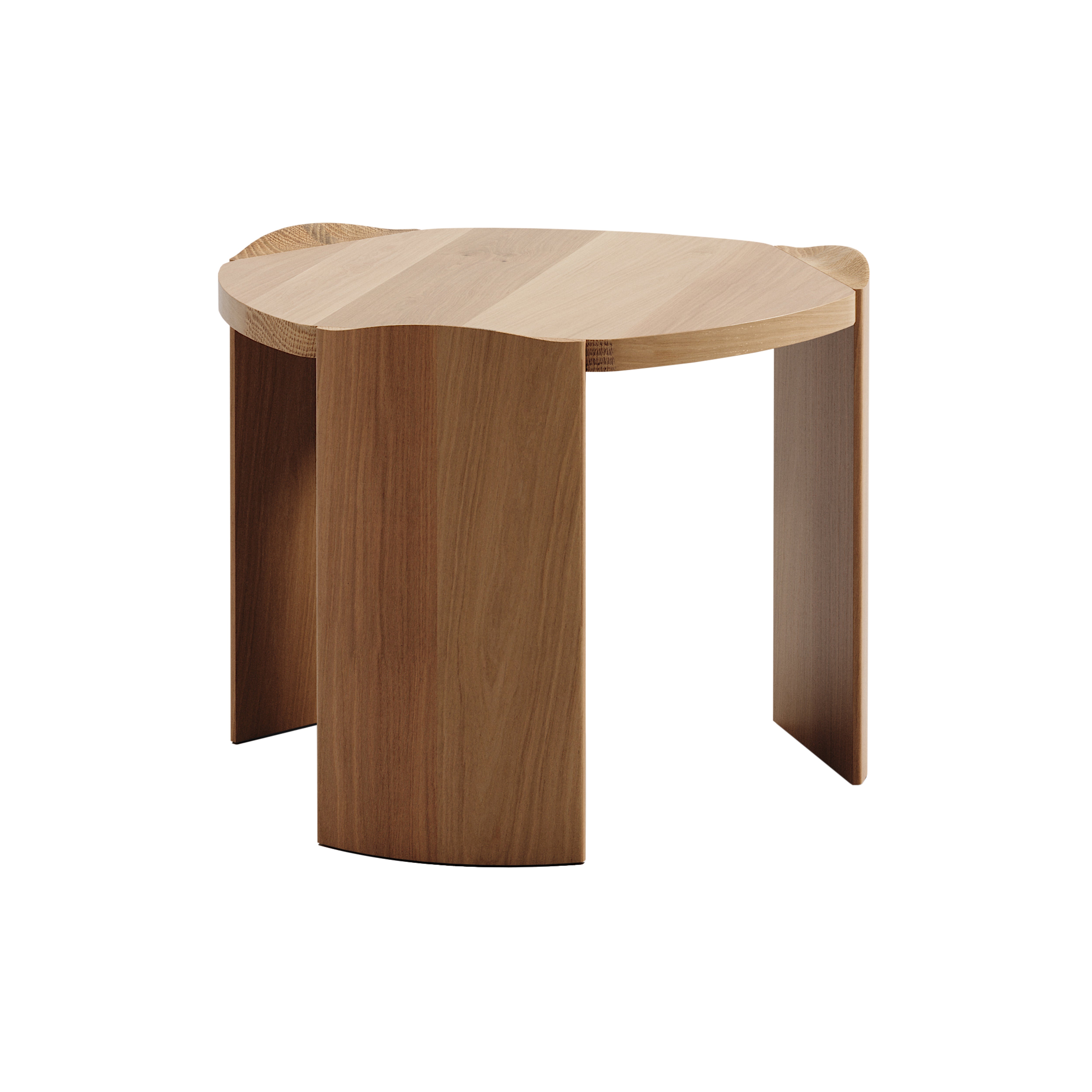 Pryn Side Table: White Oak
