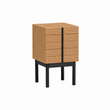 Column Night Table: Tall + Natural Oak