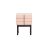 Column Night Table: Low + White Oak