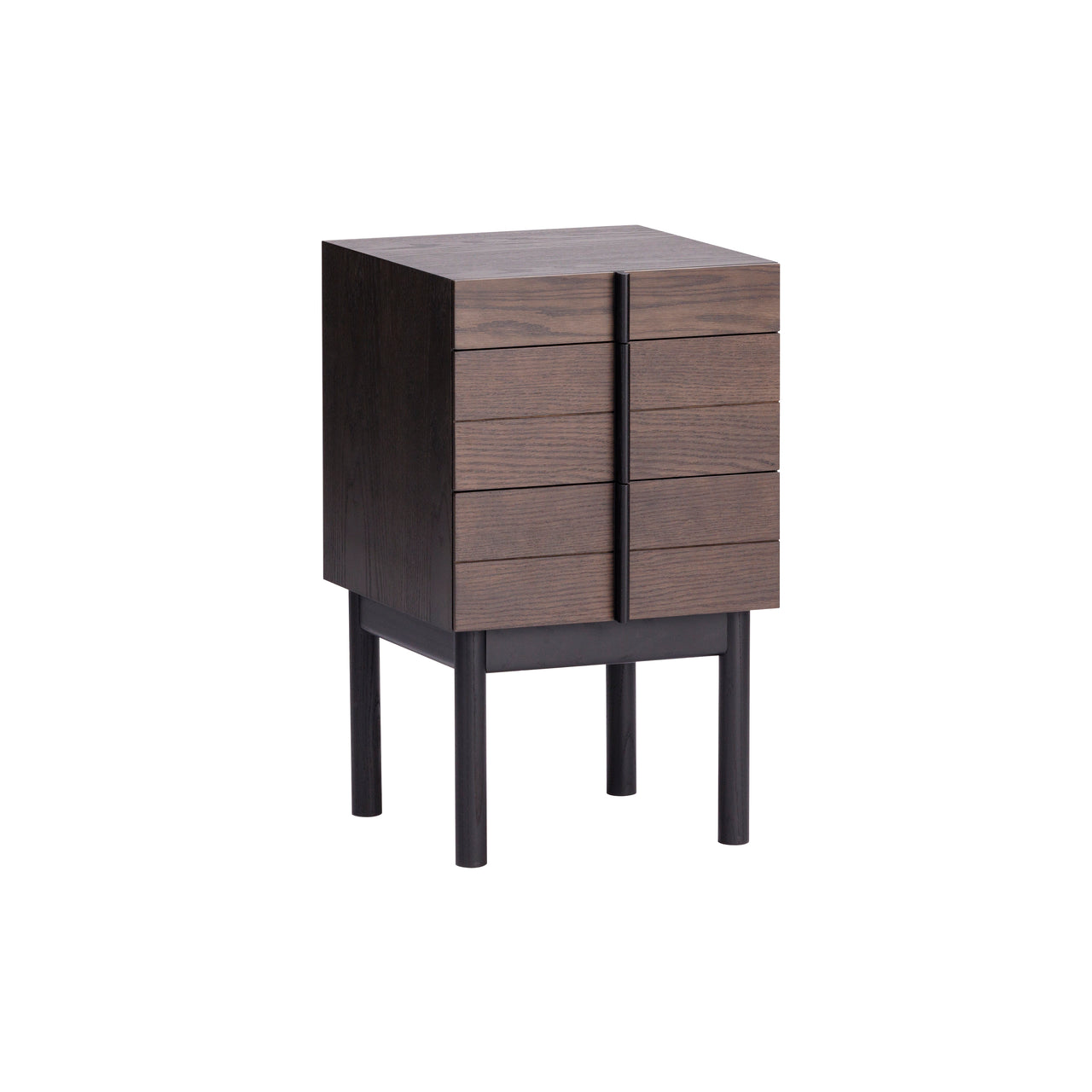 Column Night Table: Tall + Smoked Oak