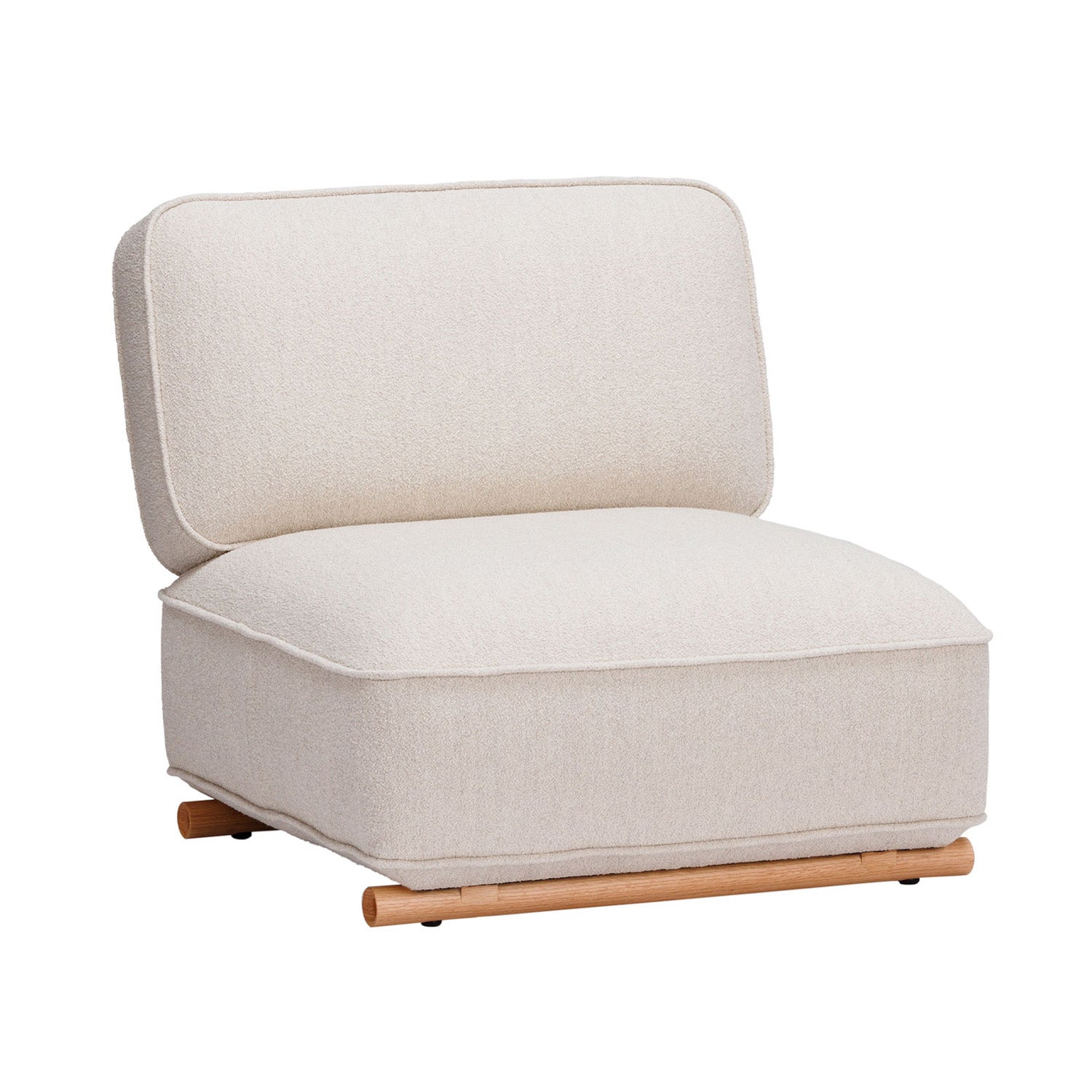 Hoyo 1 Seater Sofa: Natural Oak