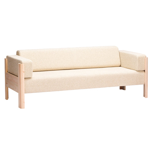 Tonbo 3 Seater Sofa: Natural Hinoki