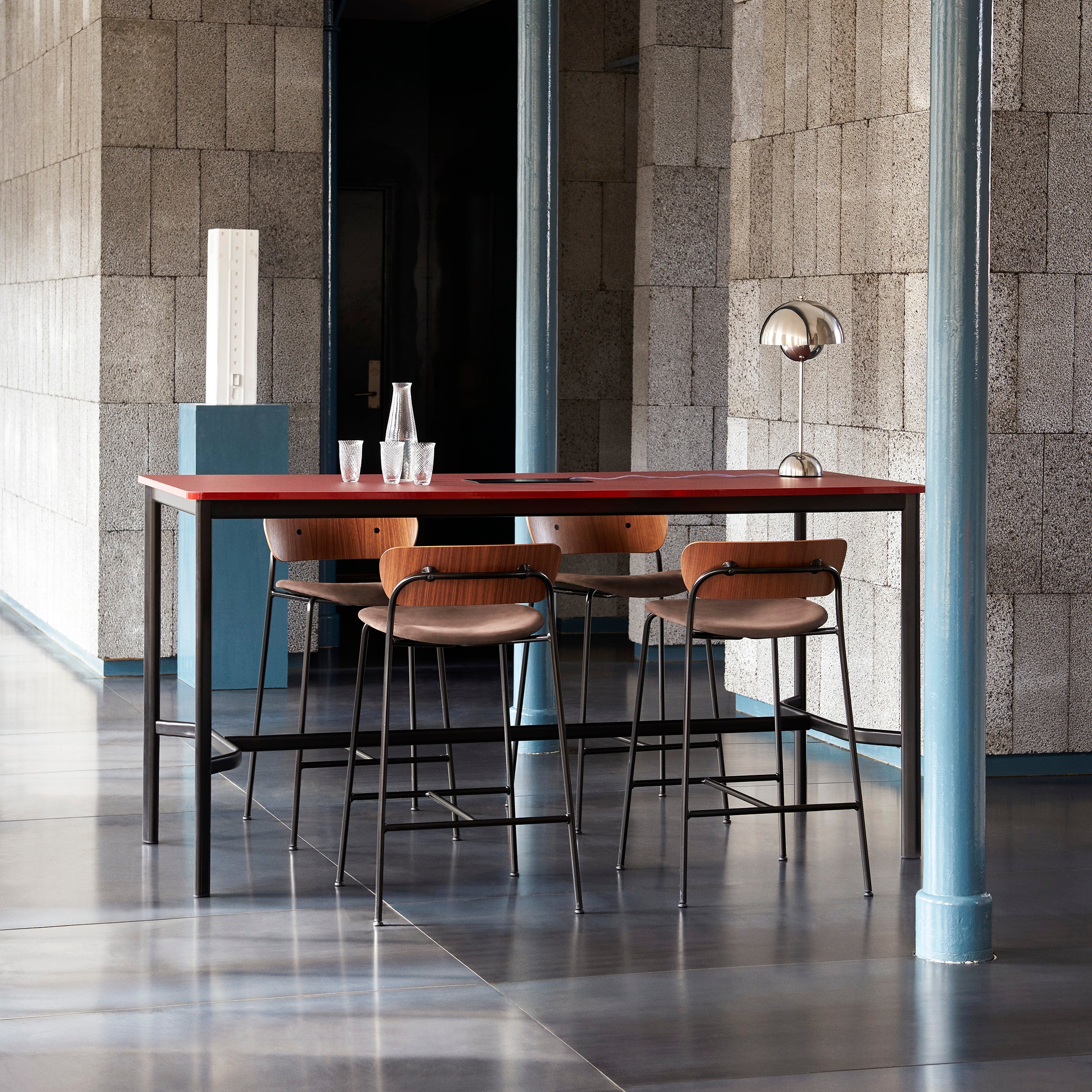 Pavilion Bar + Counter Chair Upholstered: AV10 + AV8