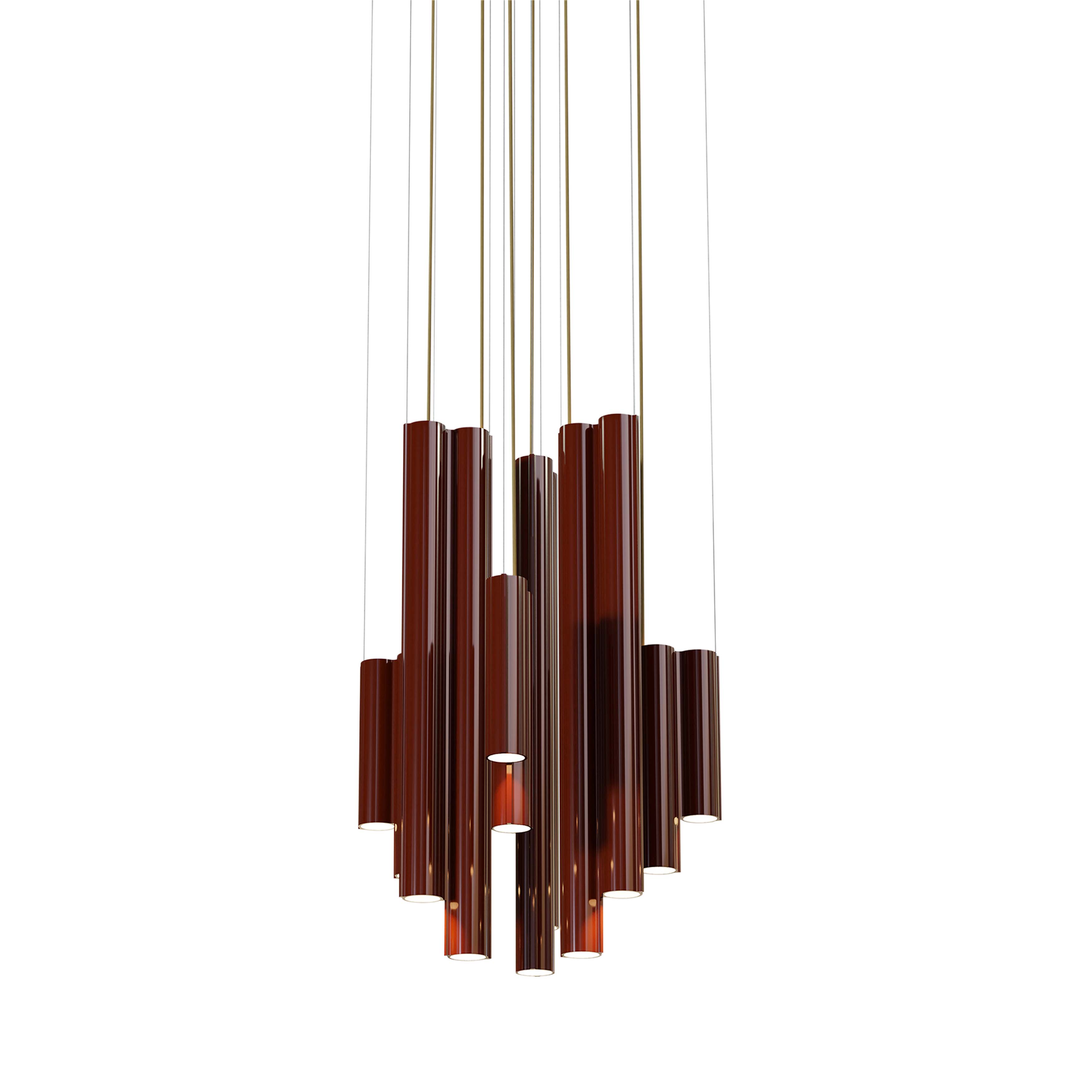 Silo Atelier 03 Suspension Lamp: Oxblood